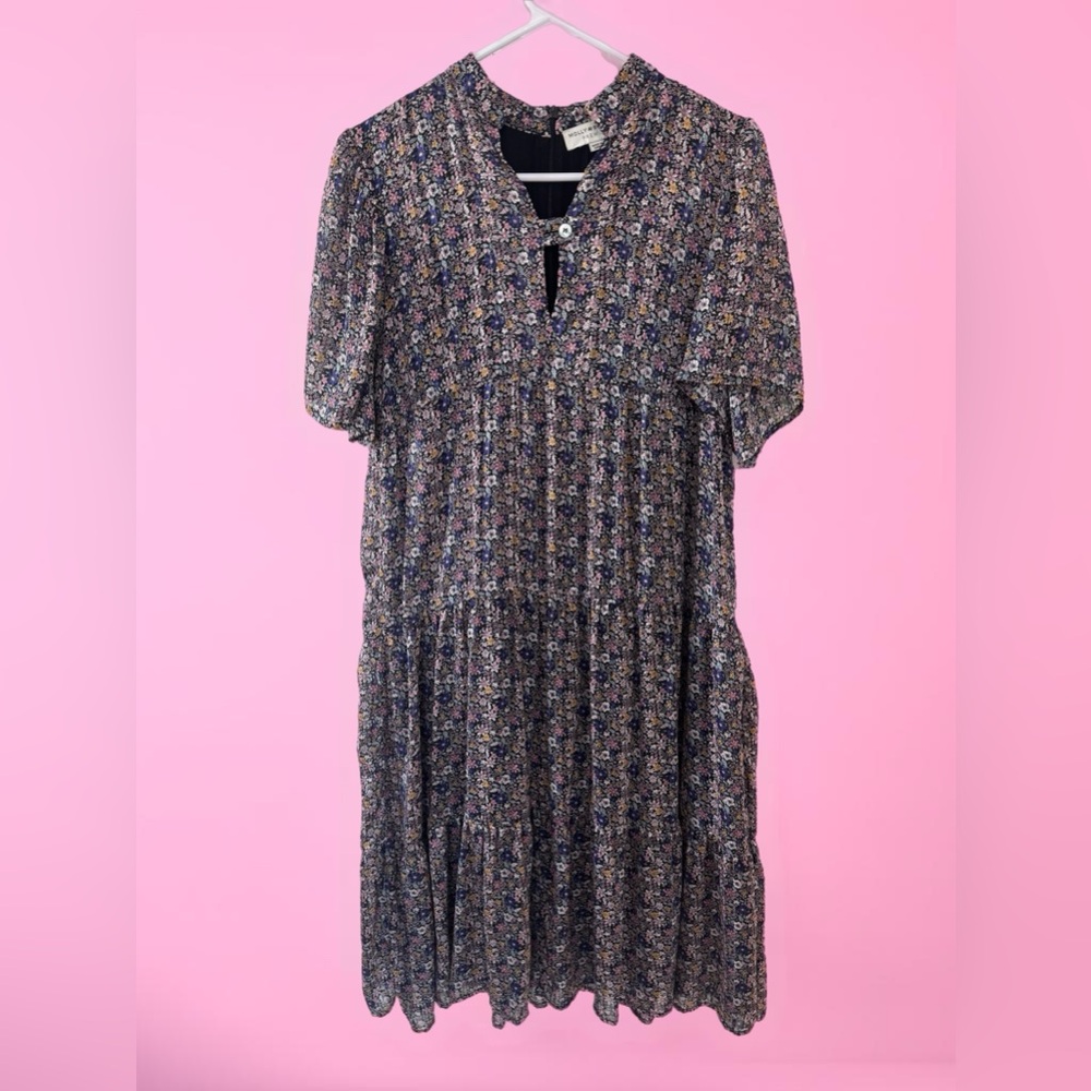 Floral Black Dress